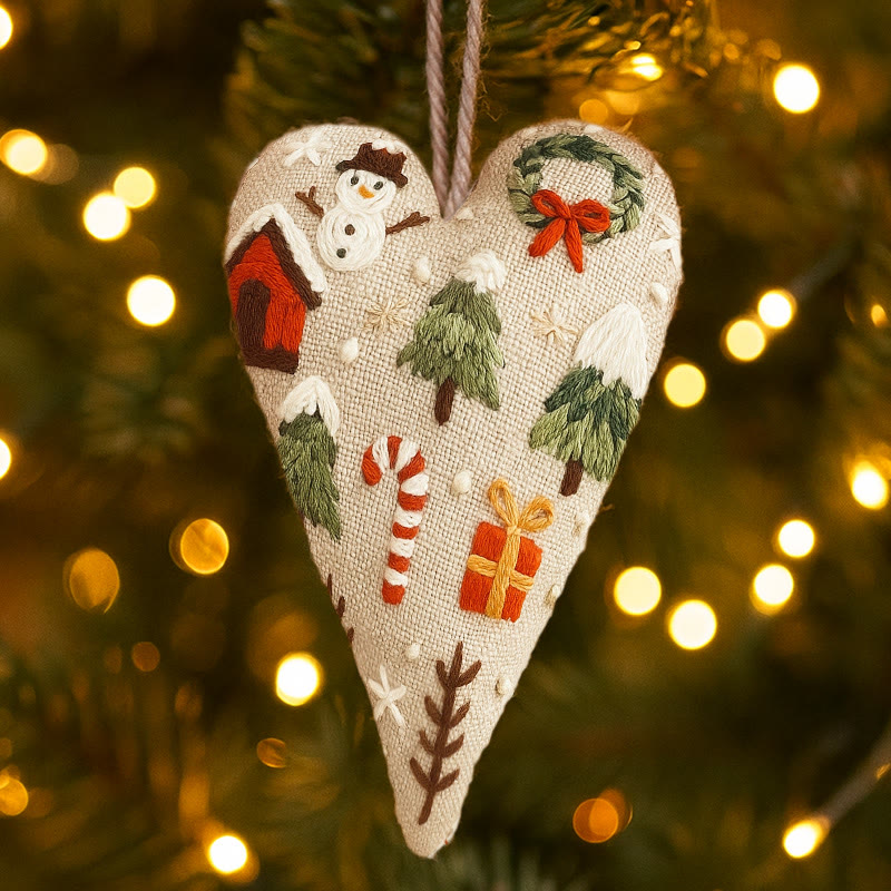 Rubbyoo Heart Embroidery Kit - Christmas Present | Unique Christmas Collection | Diy Heart Decor  - image 5