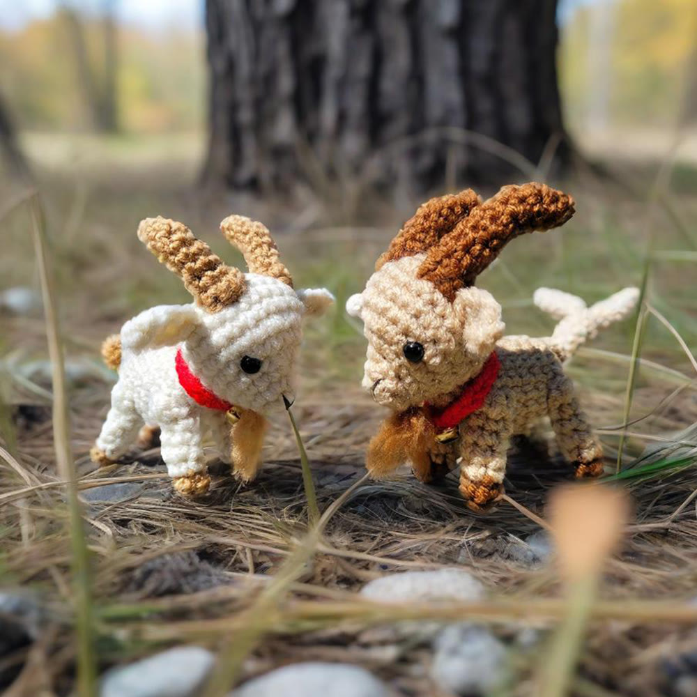 Diy Handmade Farm Goat Crochet Kit - Sewing Animal Toy  |  Gift For Craft Lovers - image 3