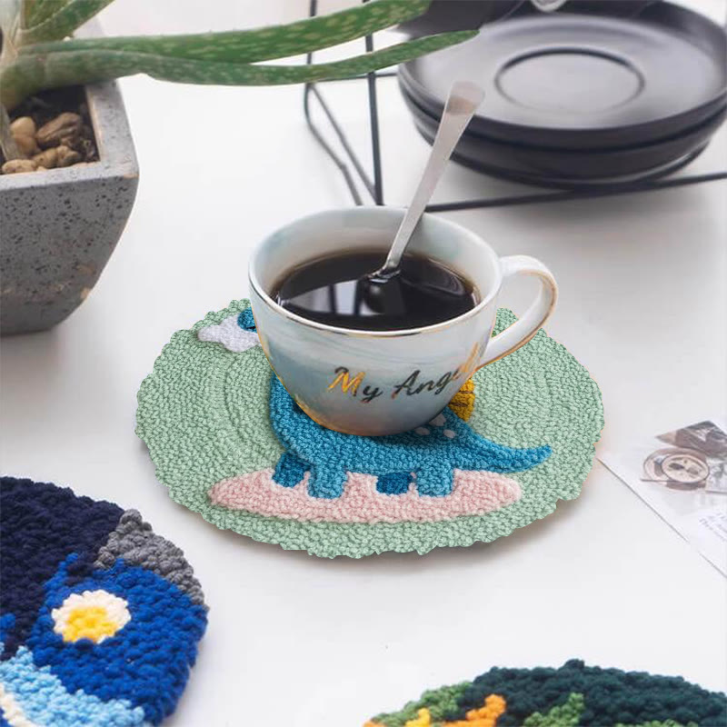 Brachiosaurus Paradise Punch Needle Kit - Entry Level Craft | Whimsical Home Vibe - image 5