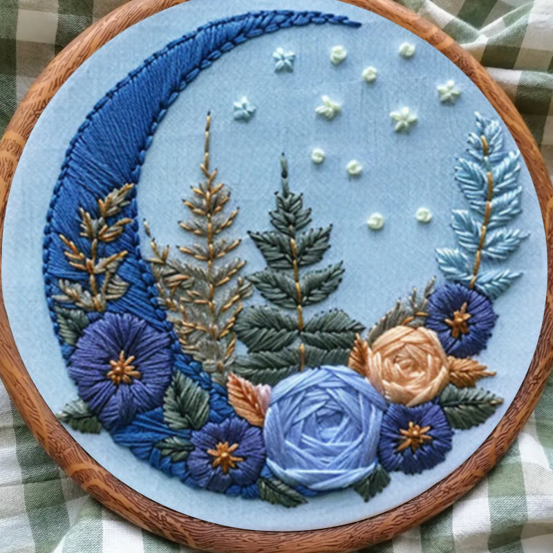 Rubbyoo Embroidery Kit - Floral Moom | Diy Celestial Craft | Perfect Home Decor  - image 9