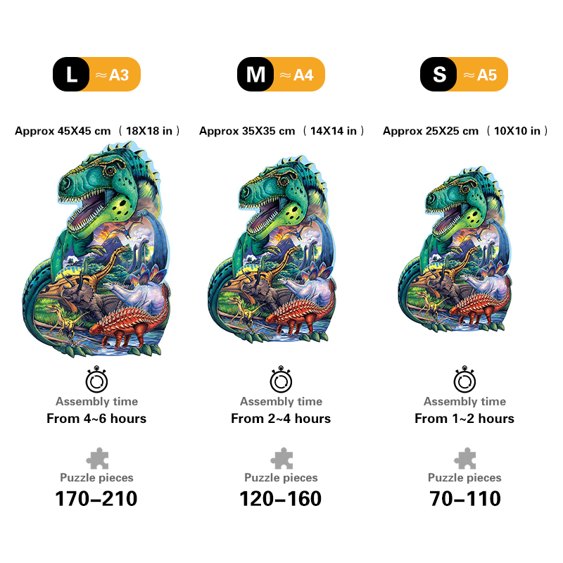 Dinosaur Days - Wooden Jigsaw Puzzles