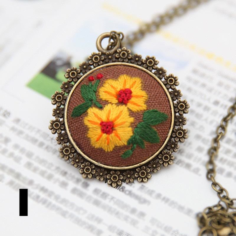 Embroidery Landscape Necklace Kits | Diy Backpack Pendant | Unique Birthday Gifts - I - image 13
