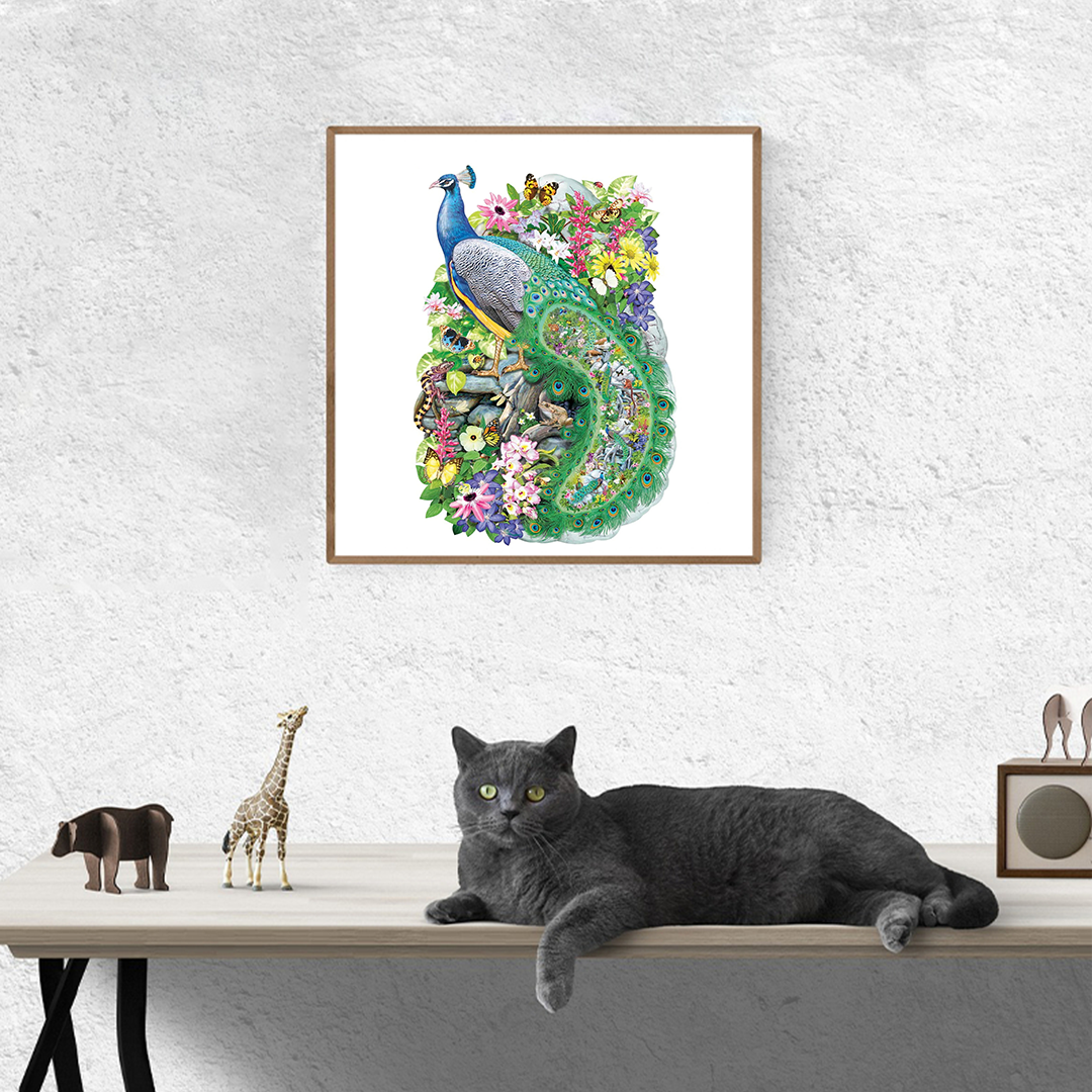 Peacock of India - Wooden Jigsaw Puzzles