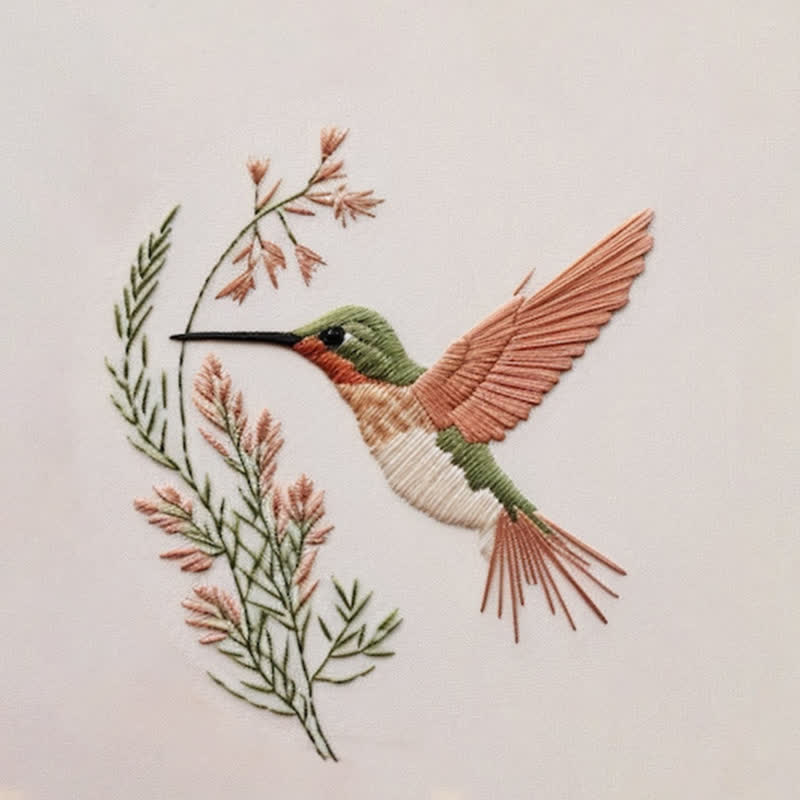 Rubbyoo Embroidery Kit - Hummingbird DIY Kit for Women l Holiday Needlework Gift - image 9