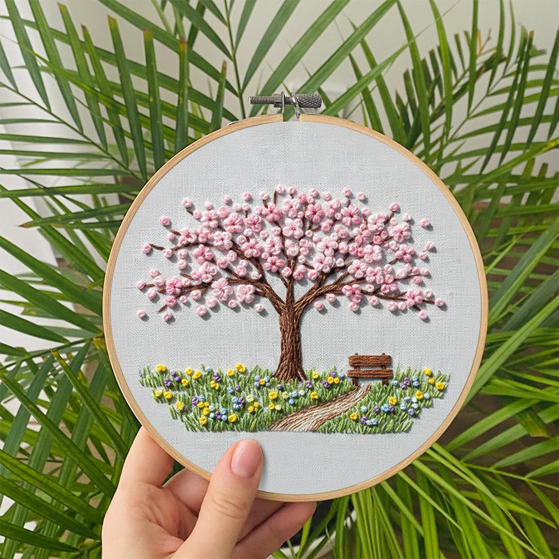 Rubbyoo Embroidery Kit - Cherry Tree | Unique Sewing Kit | Nice Home Ornament - image 7