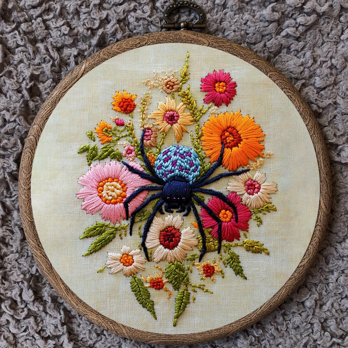 Rubbyoo Embroidery Kit-  Insects Spring Flowers - image 10
