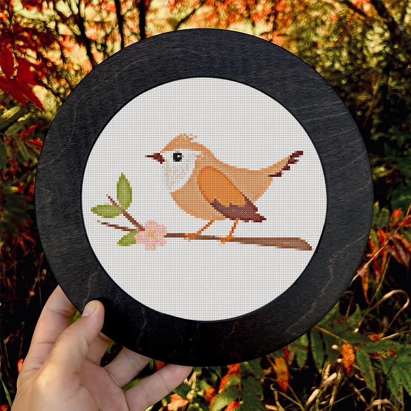  Cross Stitch Kit - Little Wren | Animal Sewing Craft | Beginner Friendly Handicraft  - image 8