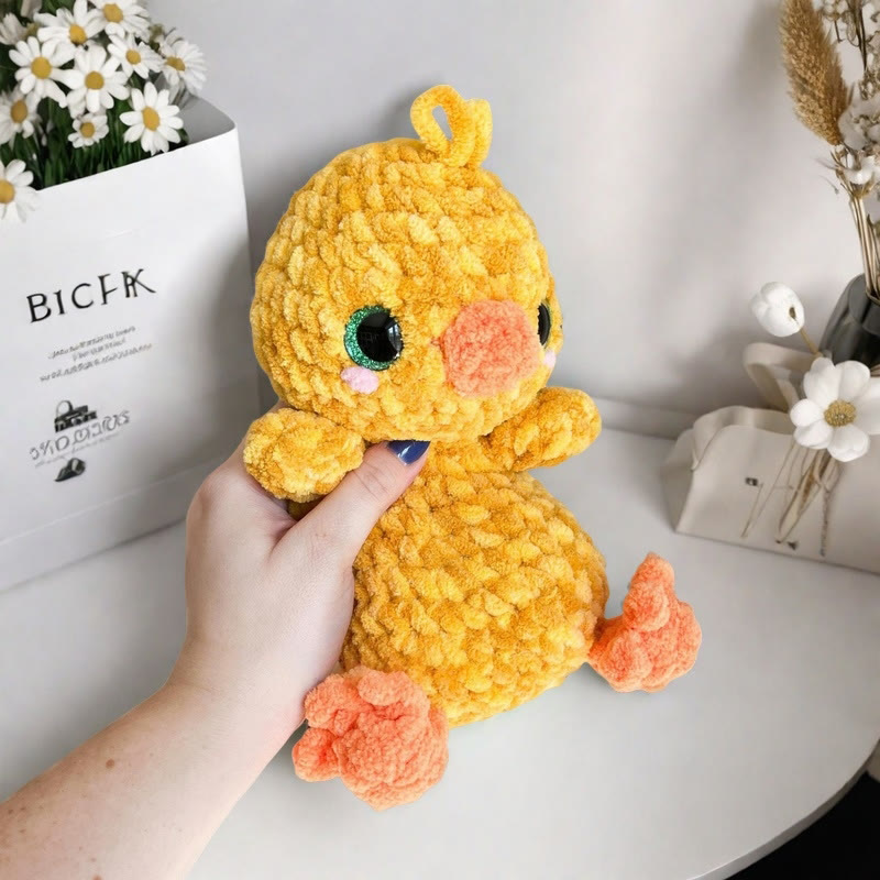 Diy Handmade Ducky And Chick Crochet Kit - Cute Animal Needlework  | Unique Baby Gift - Chick D - image 3