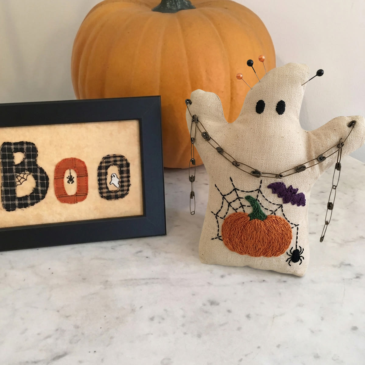 Rubbyoo Ghost Embroidery Kit - Cozy Harvest Season | Diy Autumn Halloween Room Decor | Beginner-friendly Design - image 7