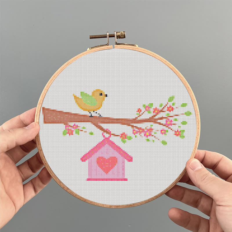 Cross Stitch Kit - Little Bird On A Branch | Creative Wall Decoration | Unique Stitch Artwork - image 6