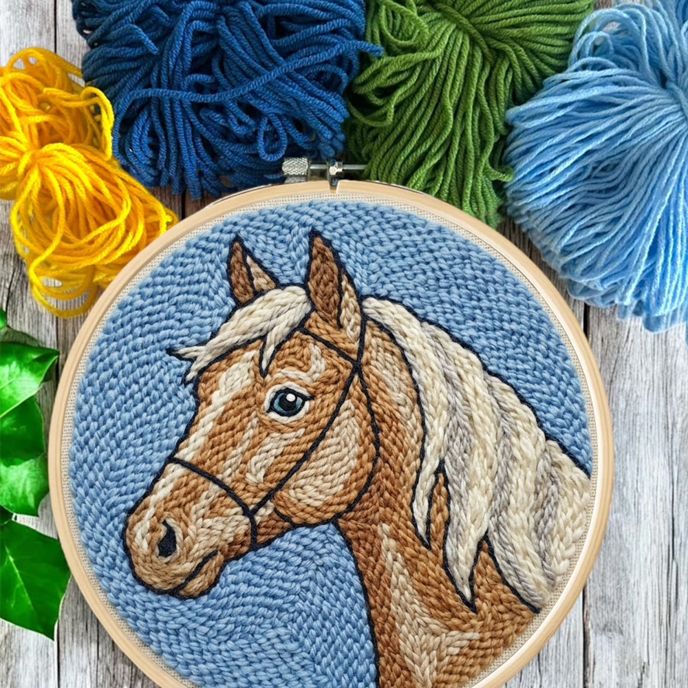 Horse Portrait  Punch Needle Kit - Handmade Western Vibe Craft | Creative Gift For Horse Lover - image 8