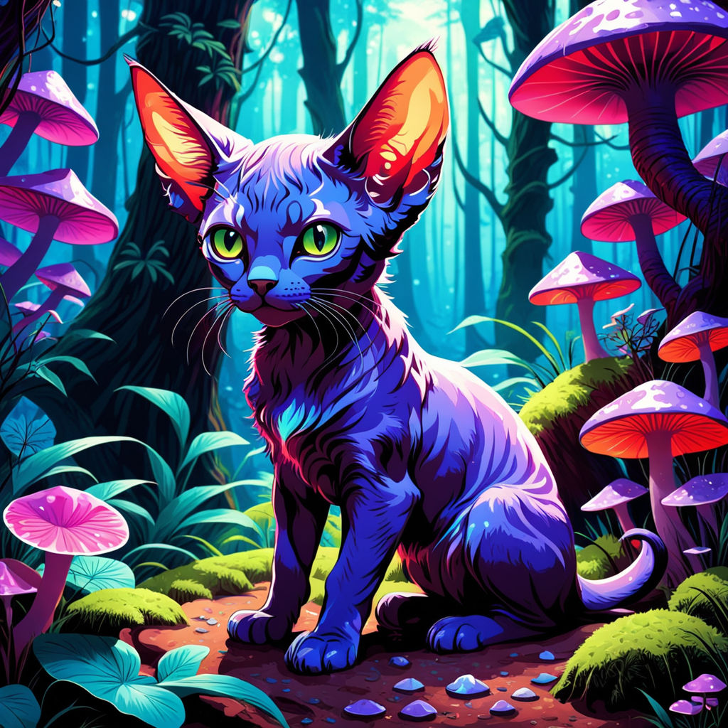 Cat Deep In The Mysterious Woods - Wooden Jigsaw Puzzle