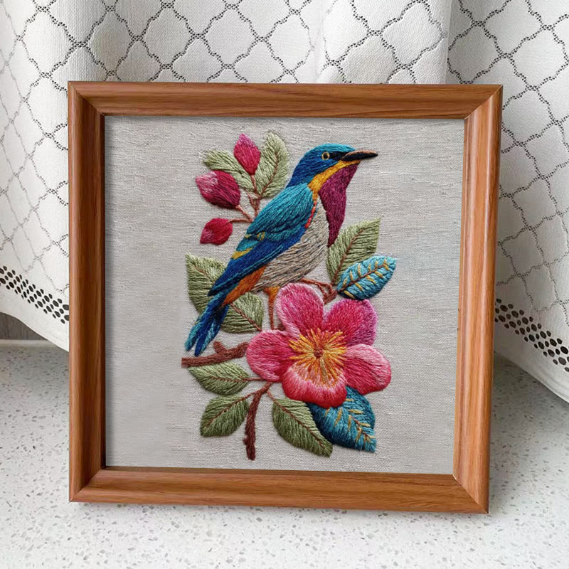 Rubbyoo Embroidery Kit - Stunning Bird | Handmade Needle Craft | Gift For Bird Lovers  - Embroidery Kit Plus An Extra Frame - image 12
