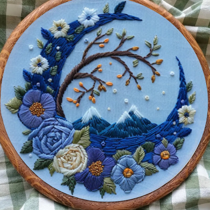 Rubbyoo Embroidery Kit - Woodland Moon | Mystical Handmade Art | Diy Decorative Craft - image 9