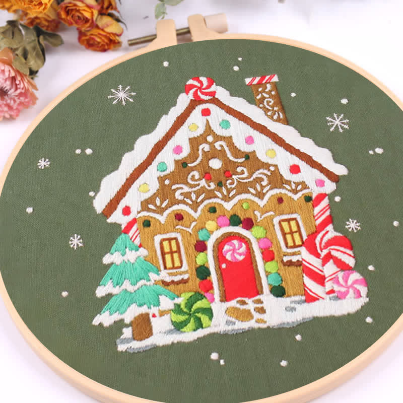 Rubbyoo Embroidery Kit - Nordic Gingerbread House - image 10