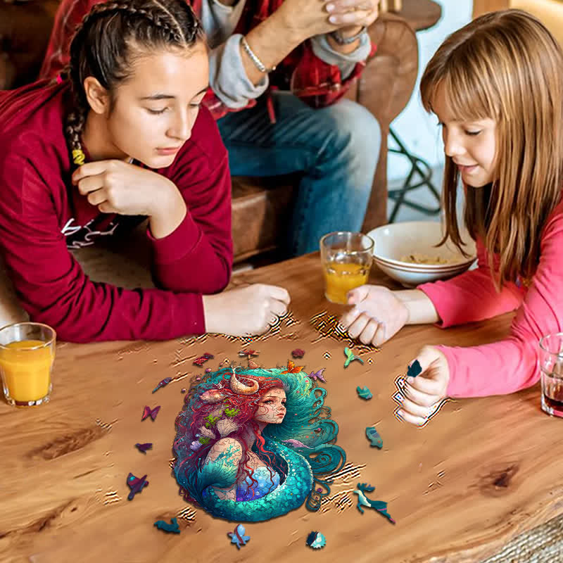 Rubbyoo Elegant Mermaid Princess - Wooden Jigsaw Puzzle