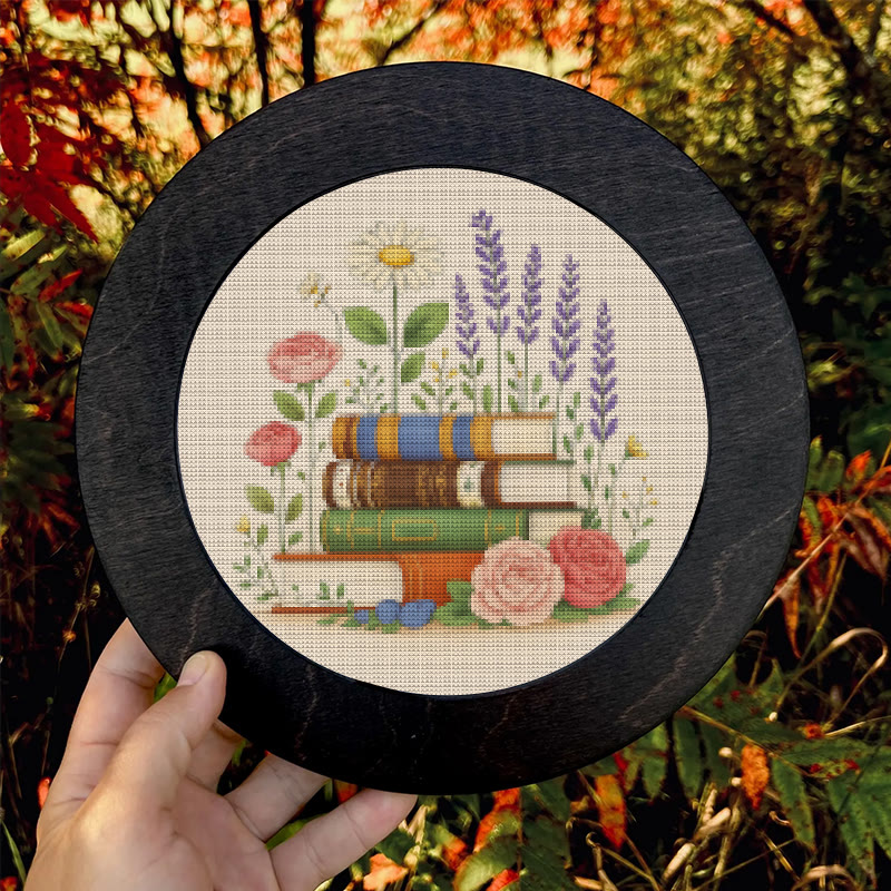  Cross Stitch Kit - Floral Book | Unique Handmade Collection | Nice Gifts For Book Lovers - image 10
