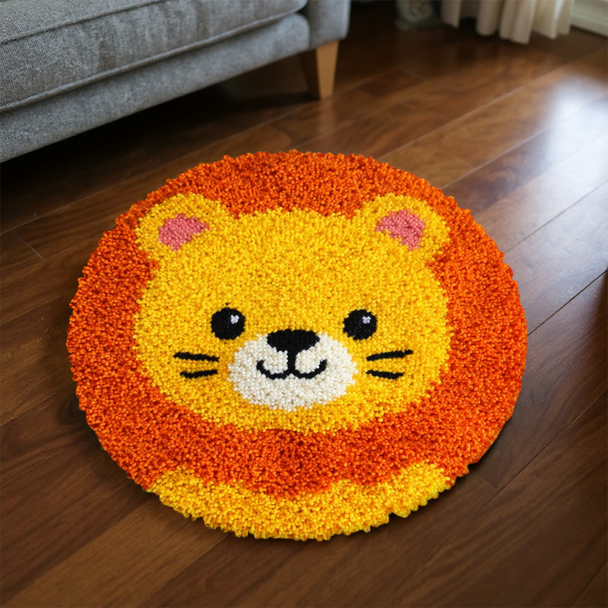 Rubbyoo Latch Hook Rug Kit - Little Lion | Adorable Animal Art | Nice Room Decoration  - image 6