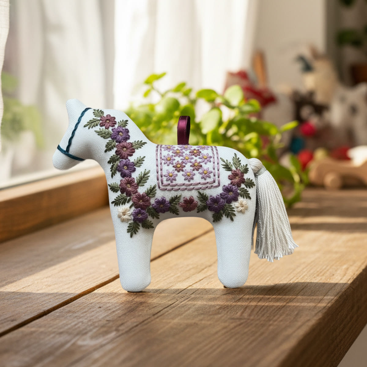 Rubbyoo Horse Embroidery Kit - Little Flower | Handmade Craft For Her | Diy Car Accessories - image 7