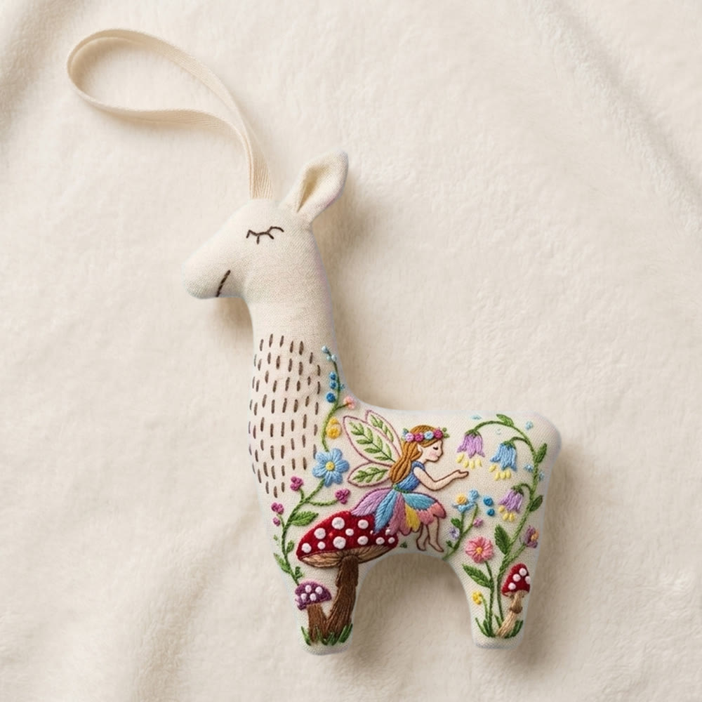 Rubbyoo Llama Embroidery Kit - The Flower Fairy | Stuffed Alpaca Toy | Unique Gift For Crafters - image 9