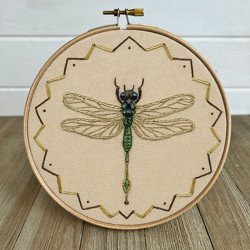 Rubbyoo Bead Embroidery Kit - Beautiful Dragonfly | Diy Needle Art | Handmade Decorative Craft  - image 5