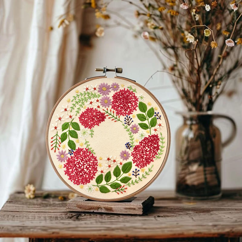 Rubbyoo Embroidery Kit - Various Botanicals  | Beginners Handmake Needle Craft 