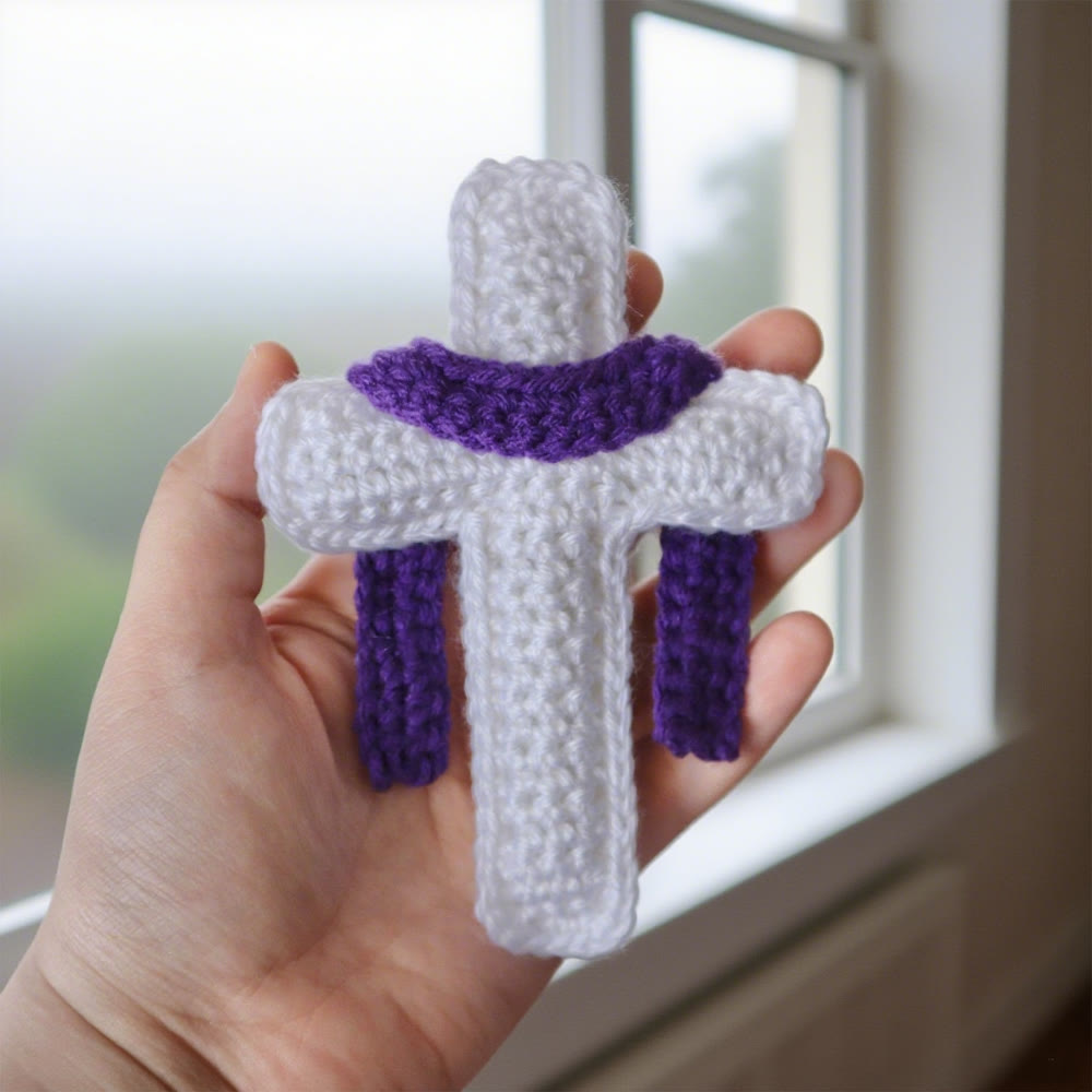 Diy Handmade Cross Crochet Kit - Easter Needle Work | Christian