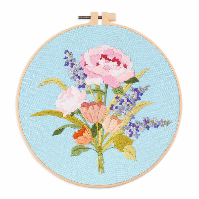 Rubbyoo Embroidery Kit - Bouquet