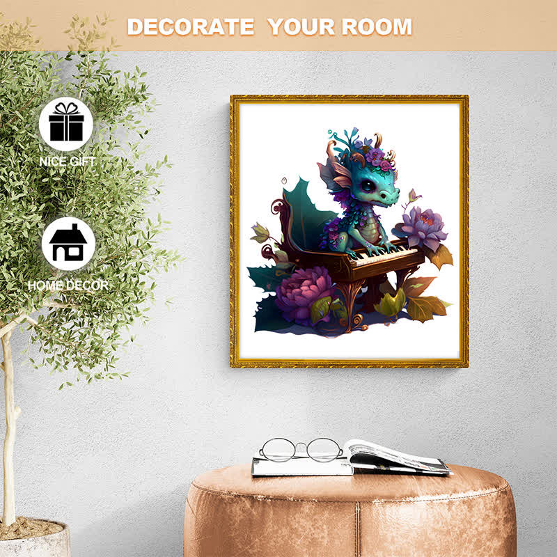 Rubbyoo Elegant Baby Dragon - Wooden Jigsaw Puzzle