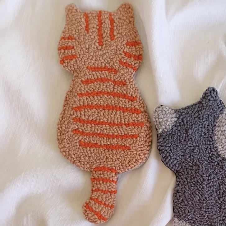 Punch Needle Cat Series Coaster Kits - Cat Lovers Birthday Gift | Diy Fridge Magnets | Perfect For Home Decor - L  - image 10