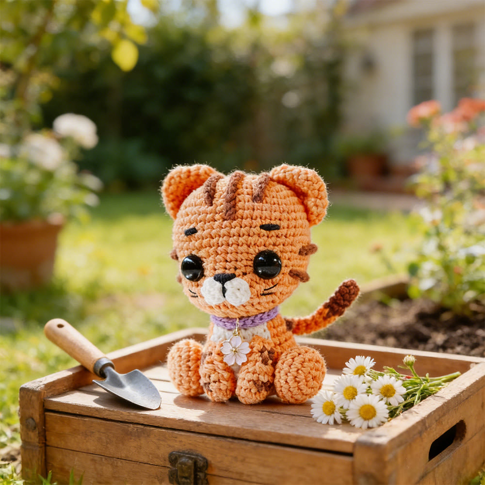 Diy Handmade Tiger Crochet Kit - Handmade Crocheted Animal | Nice Birthday Gift For Kid - image 3