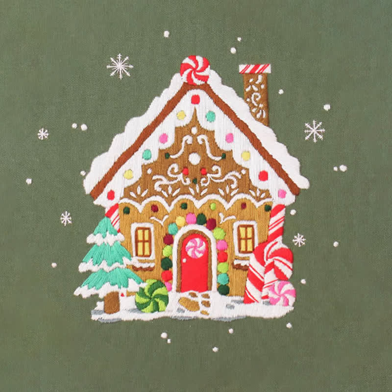 Rubbyoo Embroidery Kit - Nordic Gingerbread House - image 9