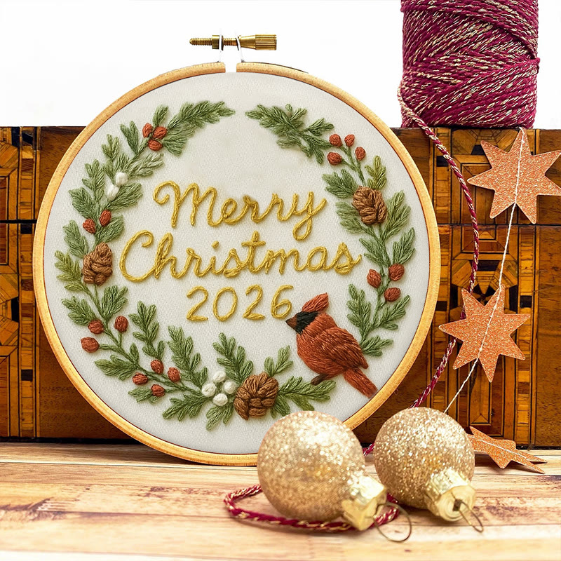 Rubbyoo Embroidery Kit - Merry Christmas | Unique Christmas Handicraft | New Year Gifts For Friends - image 4