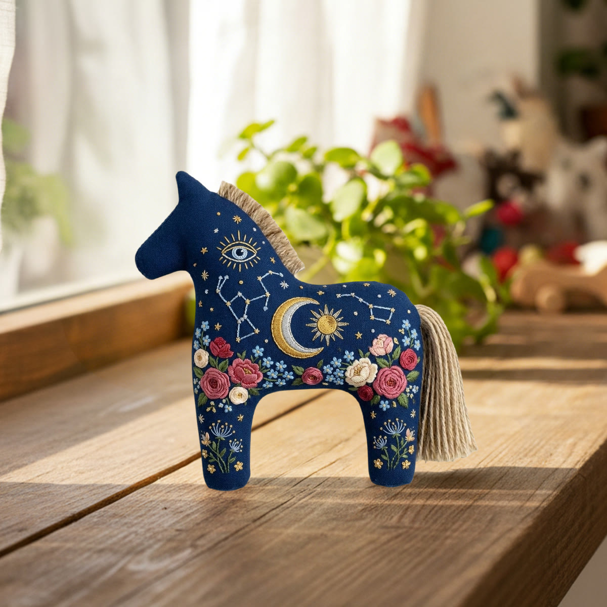 Rubbyoo Dala Horse Embroidery Kit - Sun And Moon | Unique Birthday Gift | Celestial Aesthetics Accessory - image 7