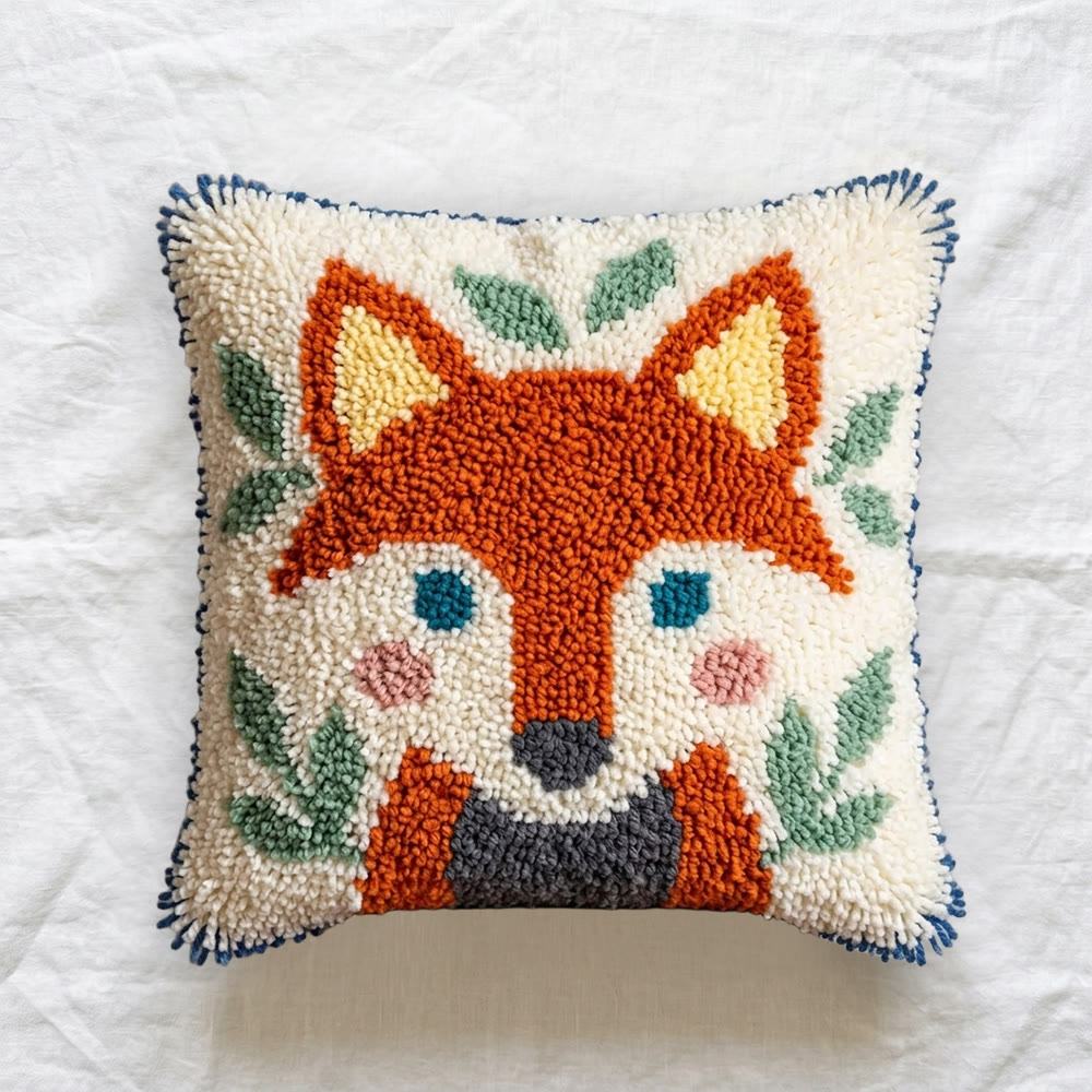 Rubbyoo Latch Hook Pillow Kit - Fox Design | Diy Home Decoration | Handmade Birthday Craft  - image 7