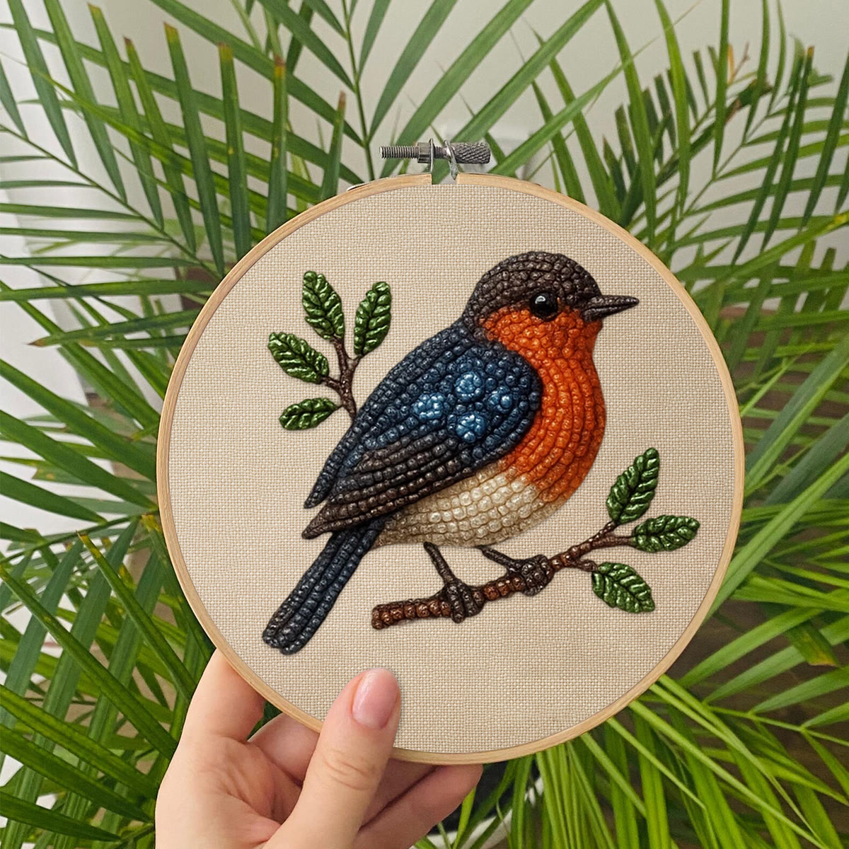 Rubbyoo Bead Embroidery Kit - Lovely Birds | Nice Animal Handicraft | Perfect Gift  - image 9