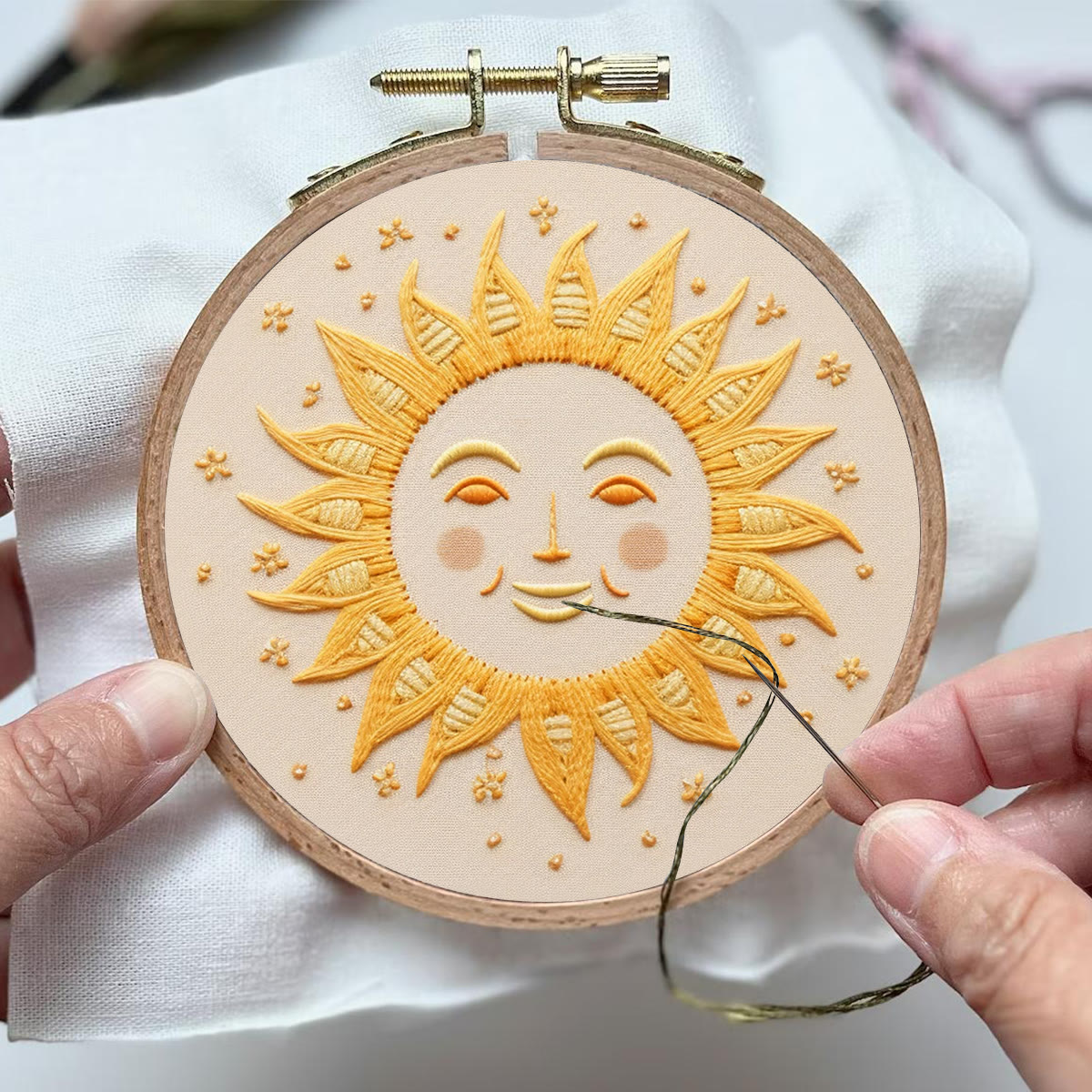 Rubbyoo Embroidery Kit- Smiling Sun - image 5