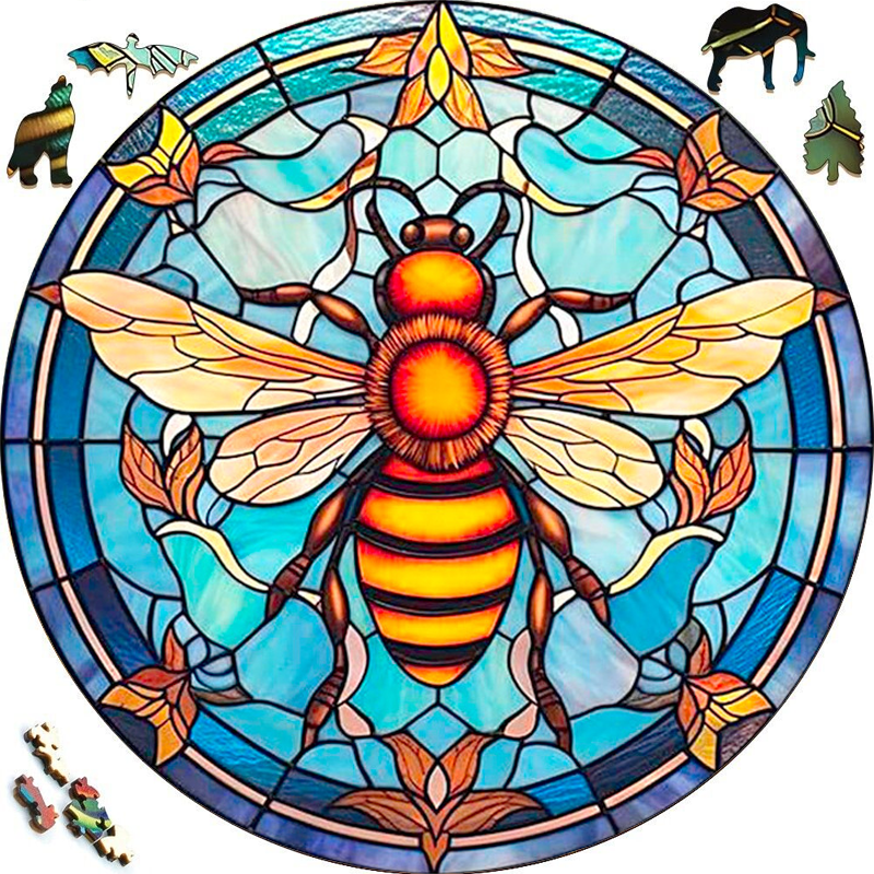 Bright Bee - Wooden Jigsaw Puzzle