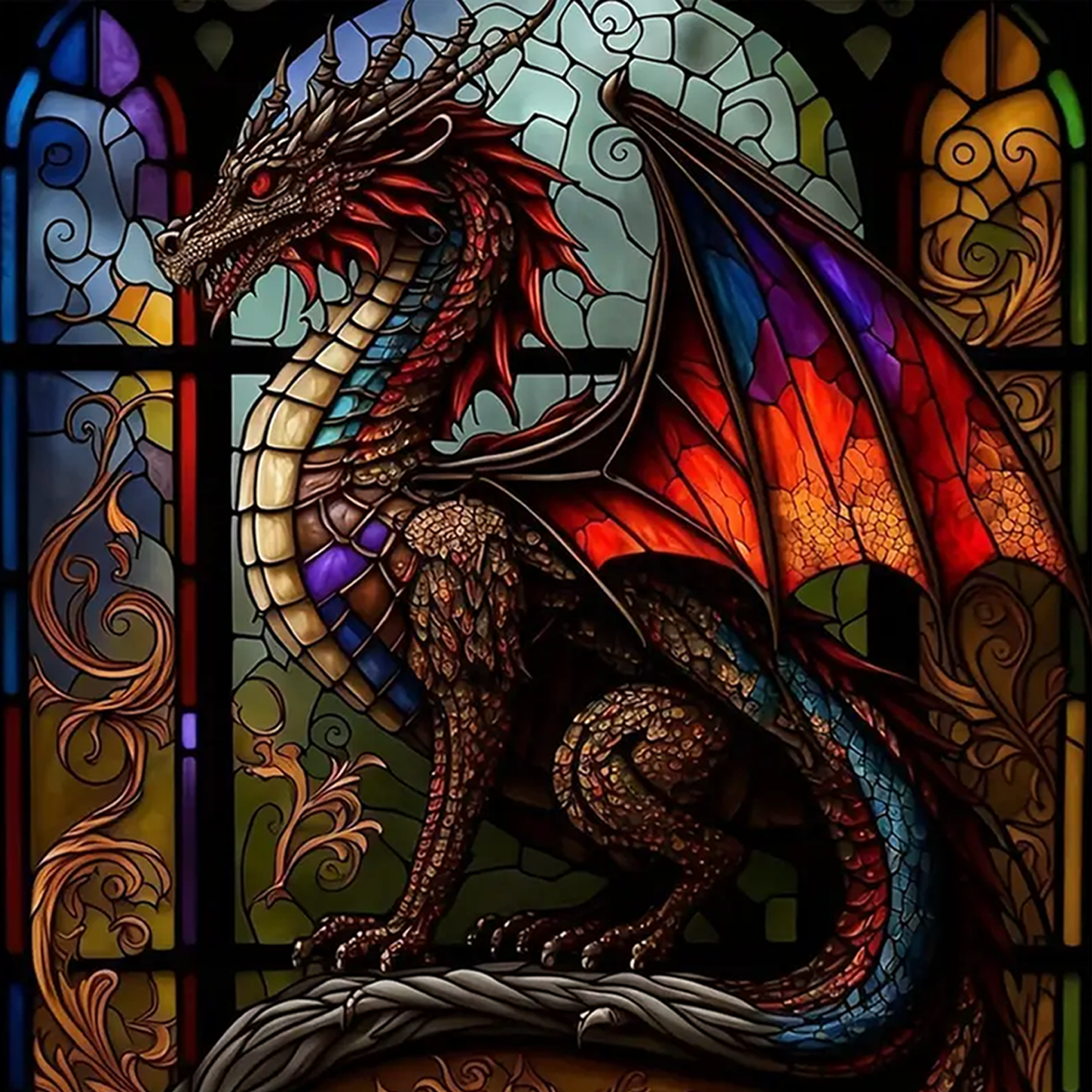 Dark Dragon - Wooden Jigsaw Puzzle