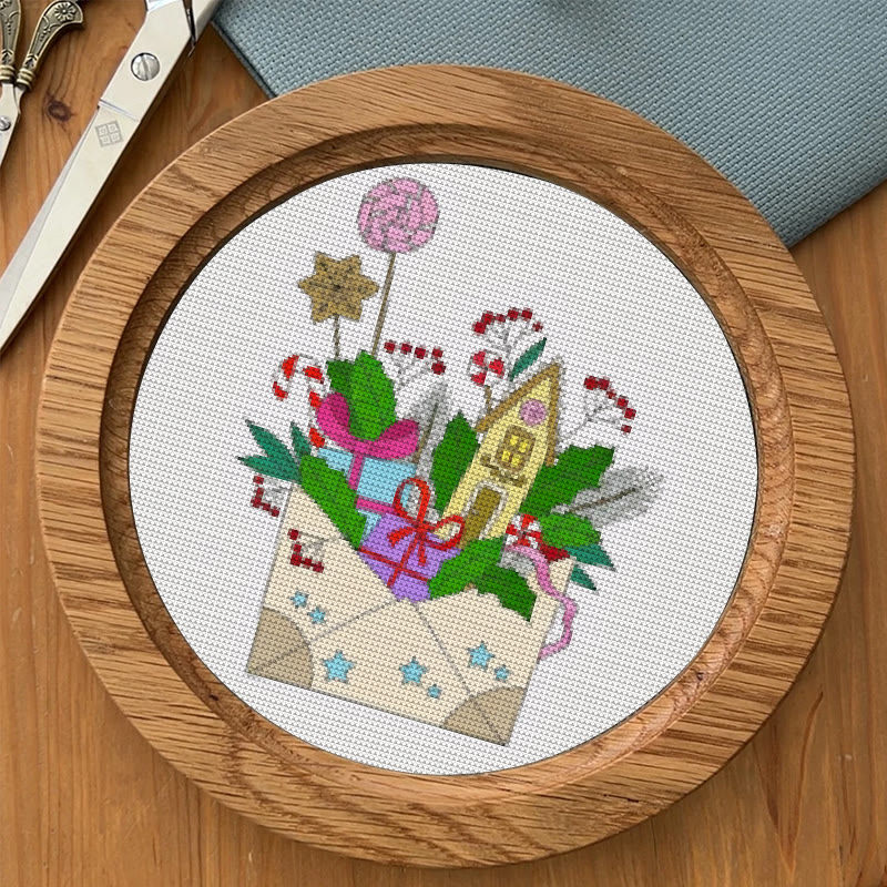  Cross Stitch Kit - New Year Envelope | Christmas Celebration Handicraft | Festival Home Decor - image 8