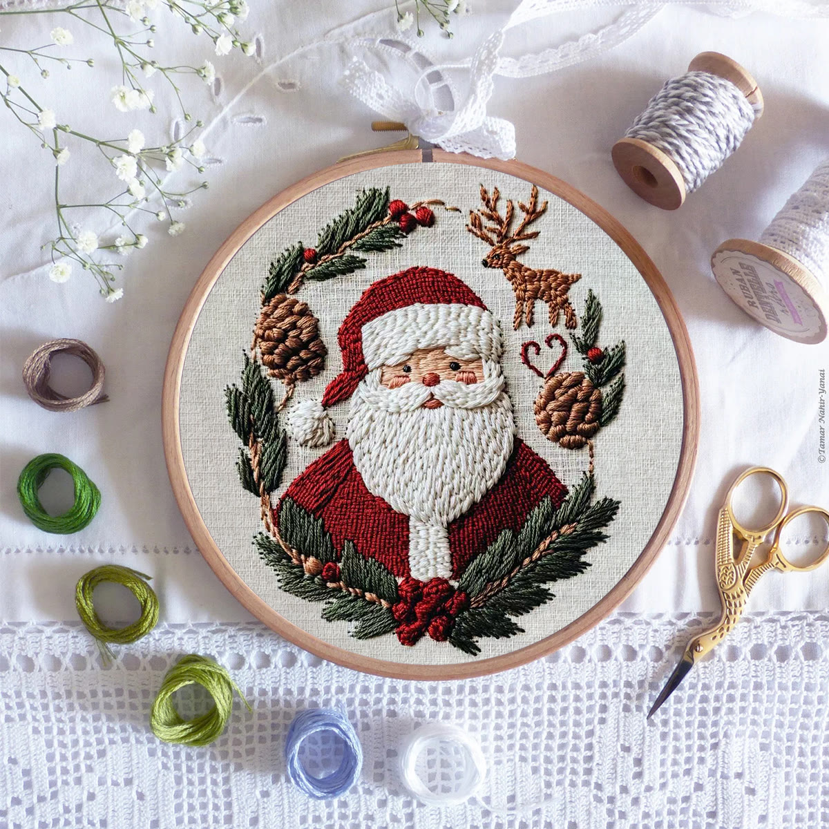 Rubbyoo Embroidery Kit - Santa Claus | Holiday Handmade Gifts | Diy Christmas Collection - image 9