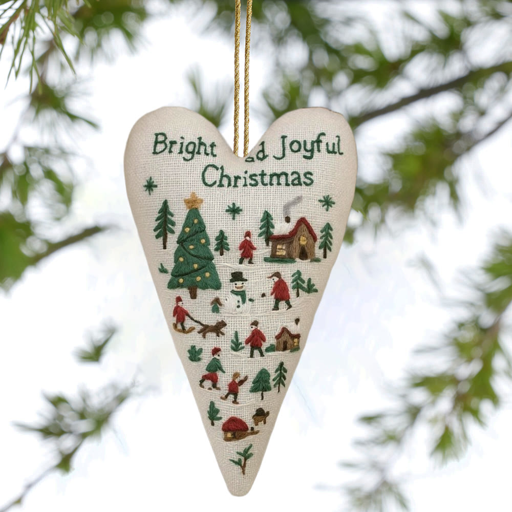 Rubbyoo Heart Embroidery Kit - Christmas Diorama | Christmas Decoration | Diy Holiday Gift - image 8