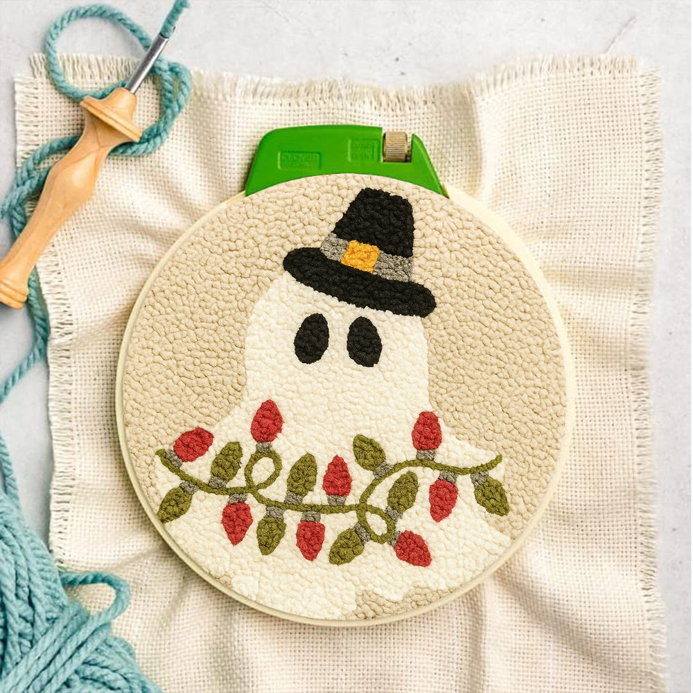 Mysterious Ghost Punch Needle Kit - Unique Christmas Craft | Nice Home Decor - image 7
