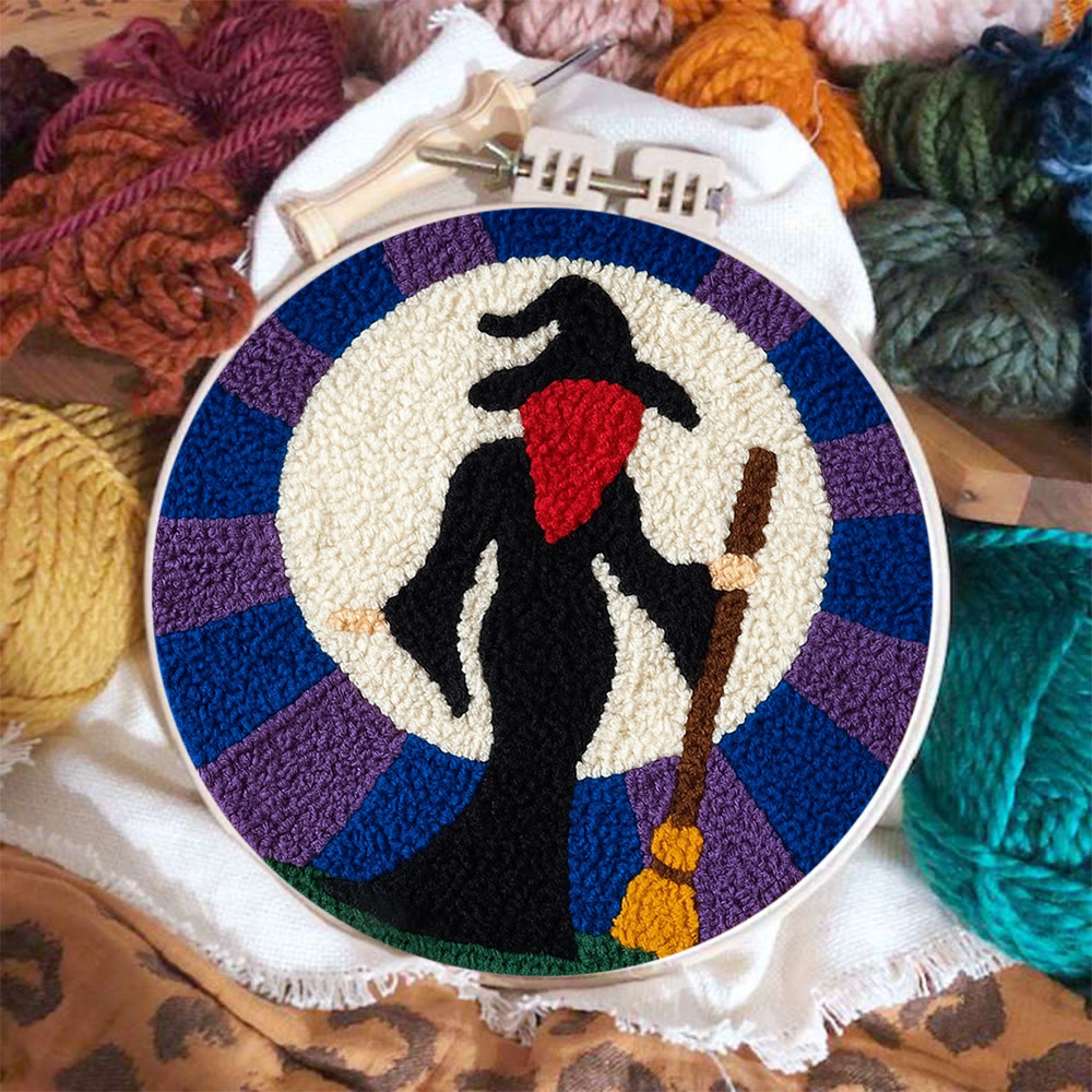 Magical Witch Punch Needle Kit - Unique Needle Coaster | Perfect For Holiday Decor - image 9