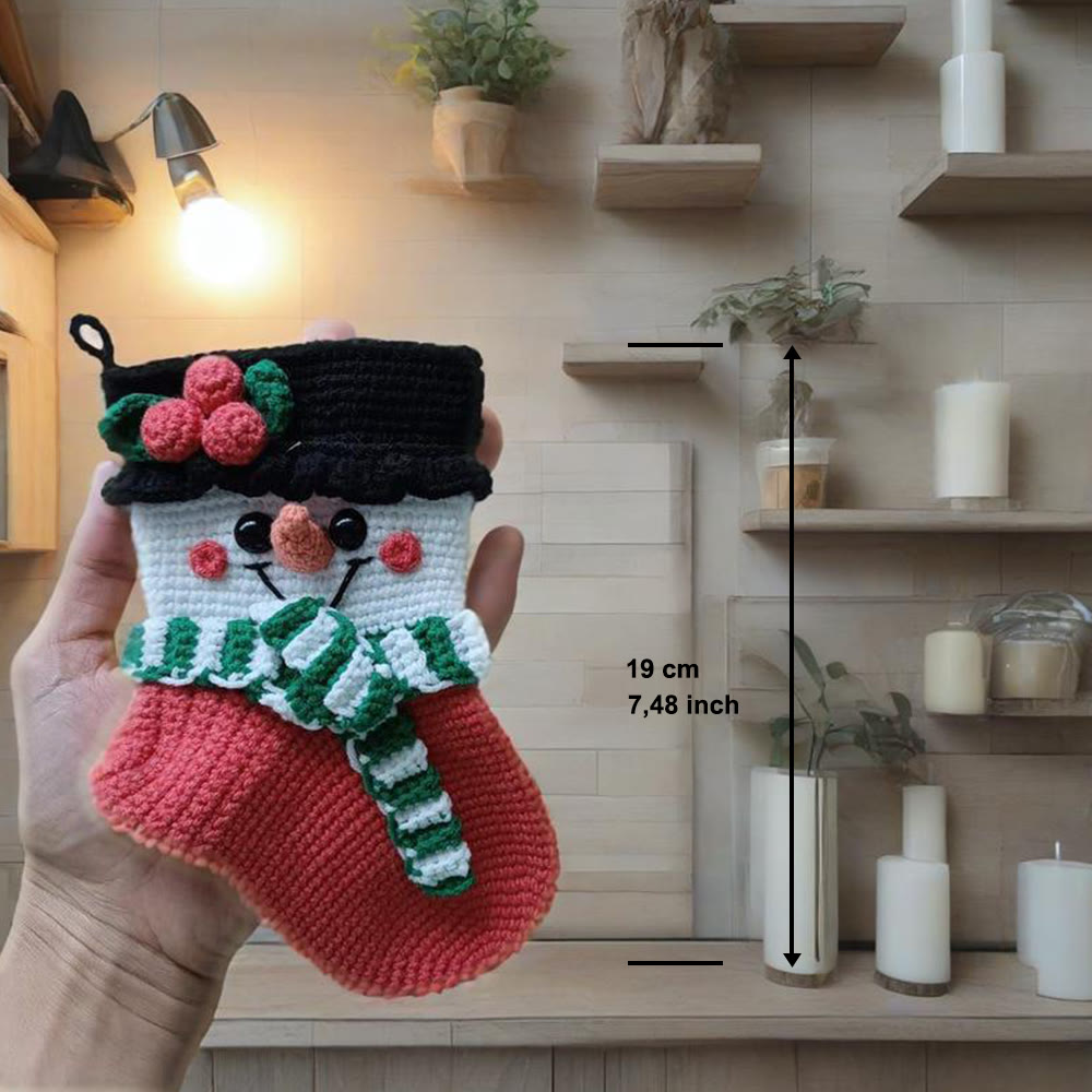 Diy Handmade Christmas Stocking Crochet Kit - Unique Christmas Tree Decor | Perfect Holiday Gifts  - image 7