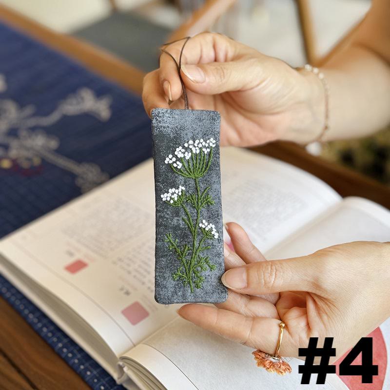Embroidery Rectangle Bookmark Kit | Diy Gifts For Mother Day | Unique Flower  Carft - #4 - image 5