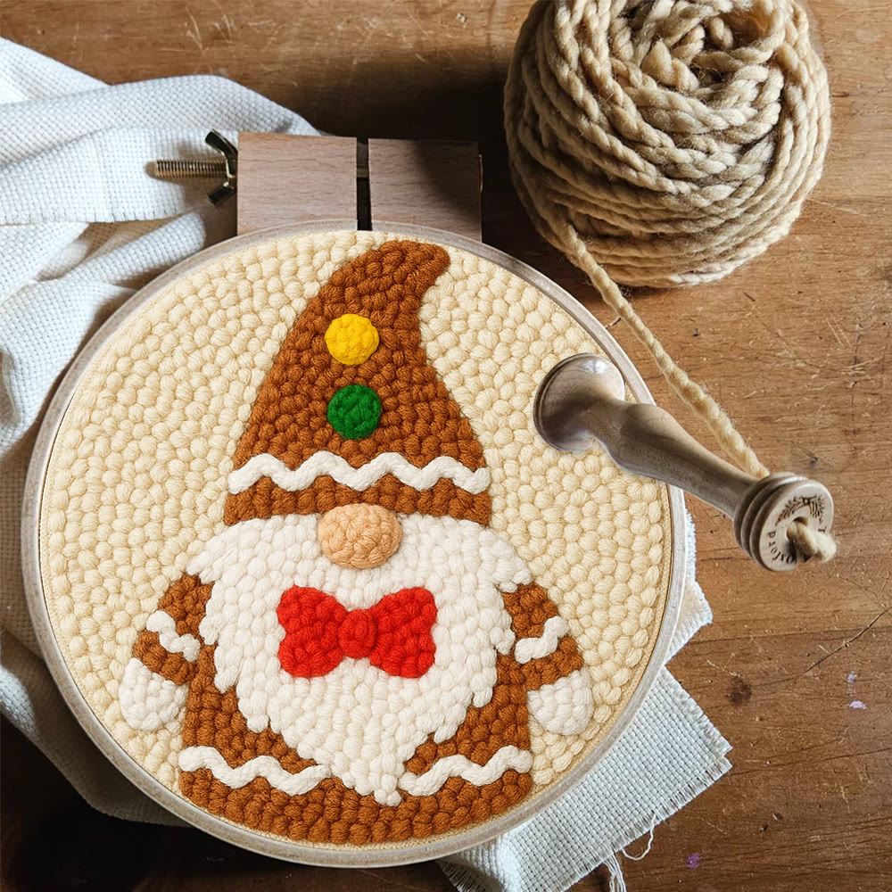 Cute Gnome Punch Needle Kit – Beginner-friendly Project | Charming Handmade Decorative Wall Art - image 10