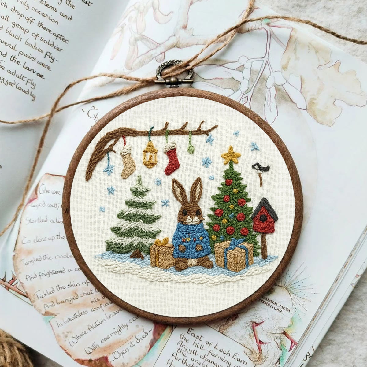 Rubbyoo Embroidery Kit - Christmas Bunny | Lovely Animal Craft  | Nice Holiday Gift Idea  - image 5