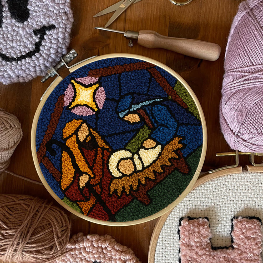 Nativity Scene Punch Needle Kit - Religious Craft | Handmade Decor For Religious Celebrations - image 5
