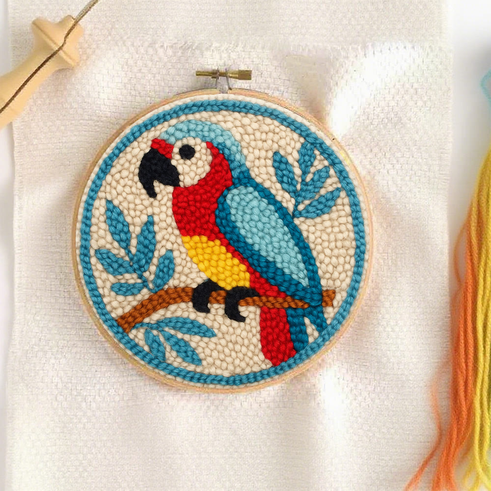 Parrot Tropical Punch Needle Kit - Geeky Decor Must-have | Fantasy Enthusiast Craft - image 6